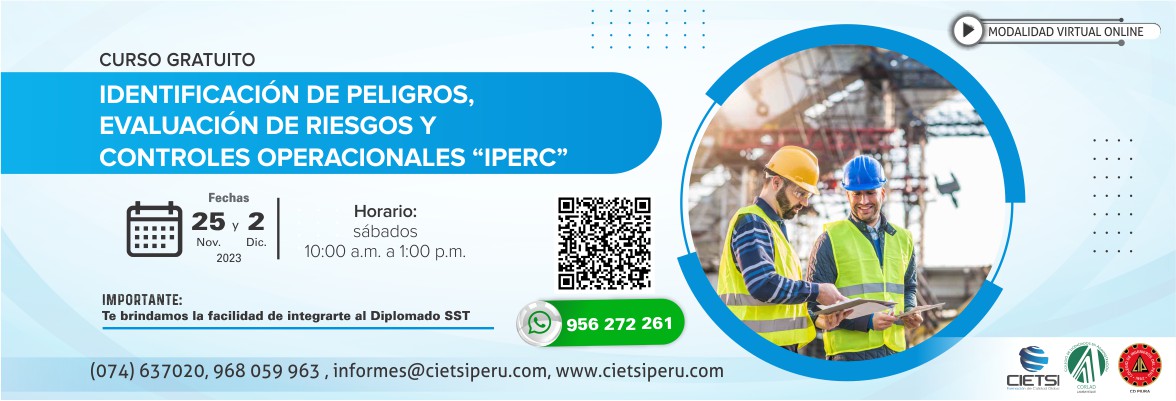 curso especializado identificaciOn de peligros  evaluaciOn de riesgos y controles operacionales iperc 2023